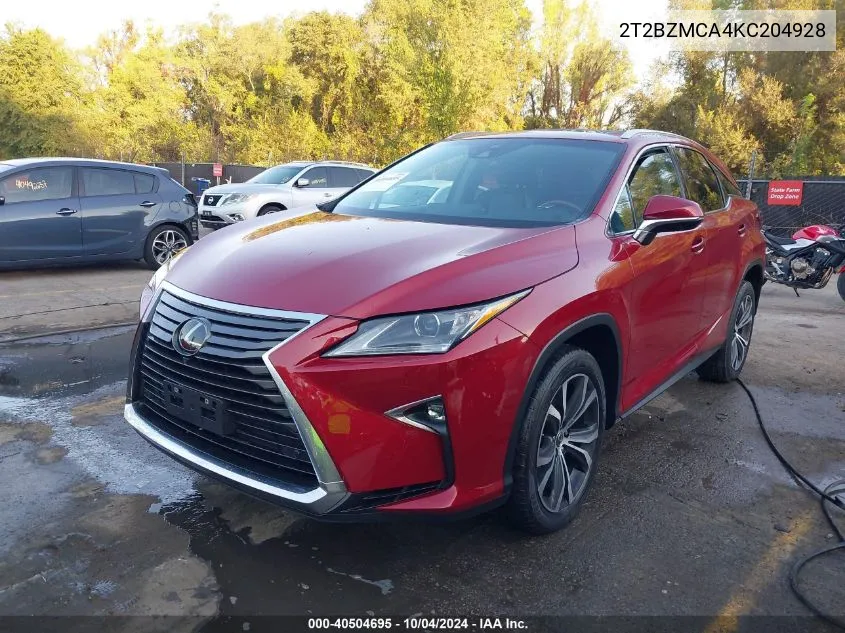 2T2BZMCA4KC204928 2019 Lexus Rx 350