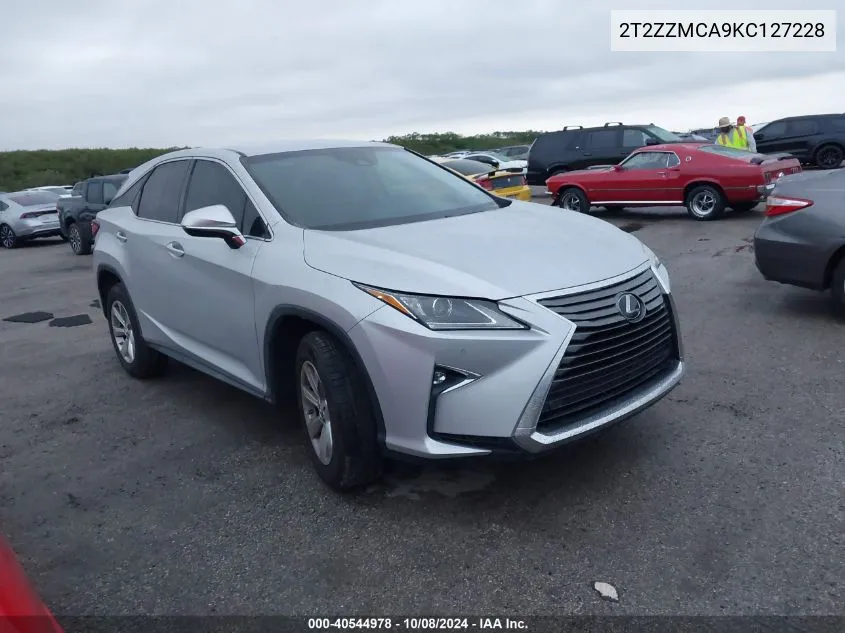 2019 Lexus Rx 350 350 Base/350 F Sport VIN: 2T2ZZMCA9KC127228 Lot: 40544978