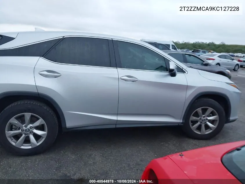 2019 Lexus Rx 350 350 Base/350 F Sport VIN: 2T2ZZMCA9KC127228 Lot: 40544978