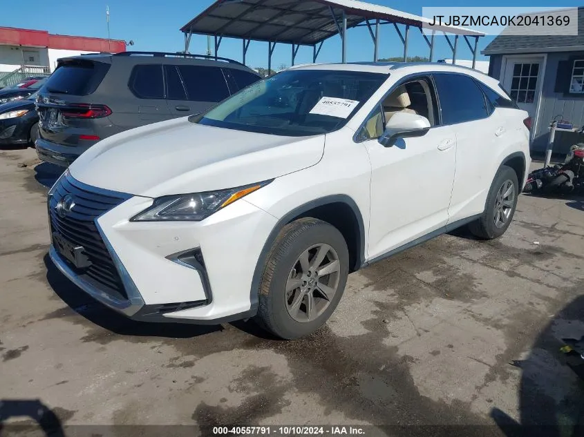 2019 Lexus Rx 350 VIN: JTJBZMCA0K2041369 Lot: 40557791