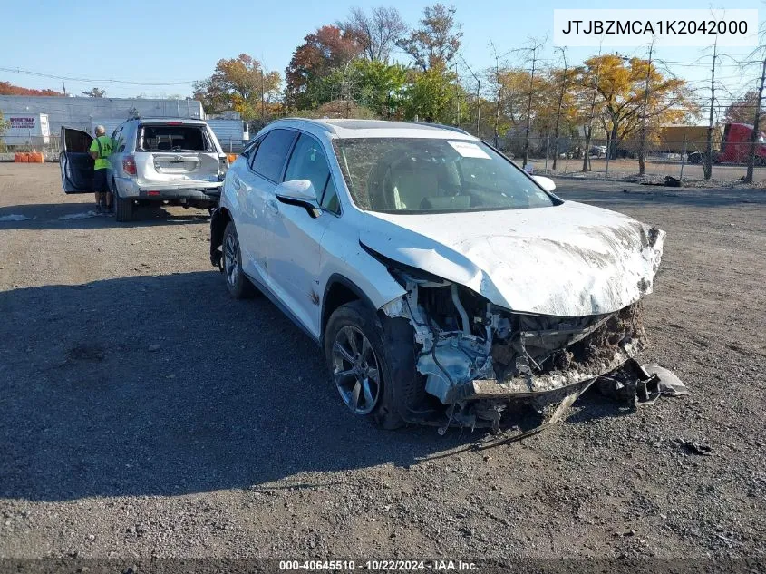 2019 Lexus Rx 350 VIN: JTJBZMCA1K2042000 Lot: 40645510