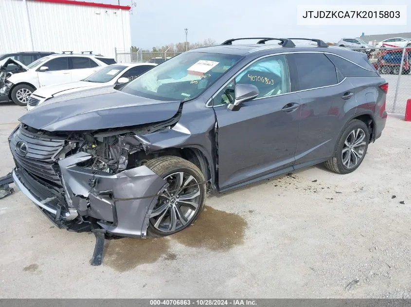 2019 Lexus Rx 350L Premium VIN: JTJDZKCA7K2015803 Lot: 40706863