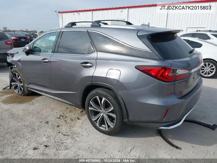 2019 Lexus Rx 350L Premium VIN: JTJDZKCA7K2015803 Lot: 40706863