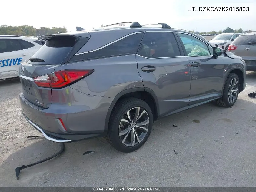 2019 Lexus Rx 350L Premium VIN: JTJDZKCA7K2015803 Lot: 40706863