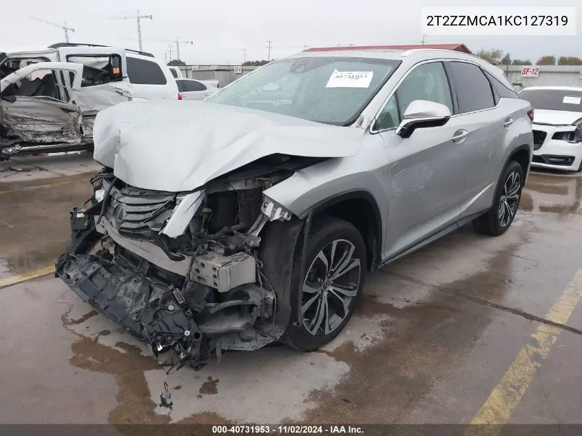 2019 Lexus Rx 350 VIN: 2T2ZZMCA1KC127319 Lot: 40731953