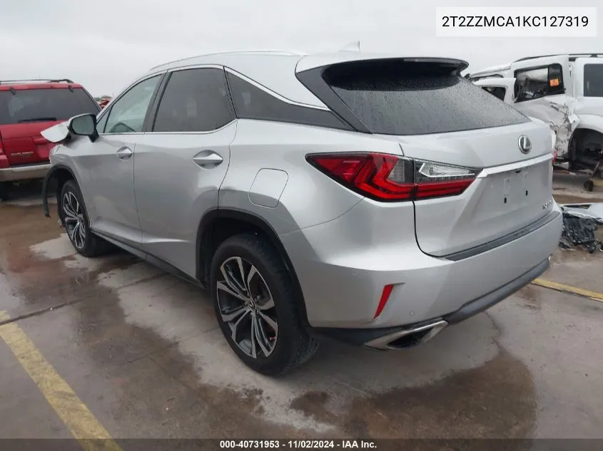 2019 Lexus Rx 350 VIN: 2T2ZZMCA1KC127319 Lot: 40731953