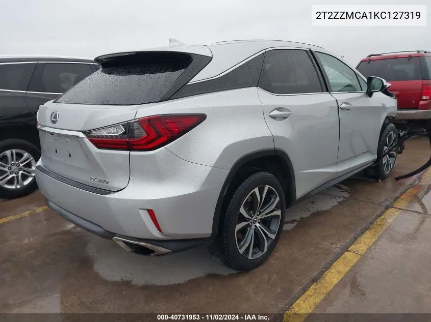 2019 Lexus Rx 350 VIN: 2T2ZZMCA1KC127319 Lot: 40731953