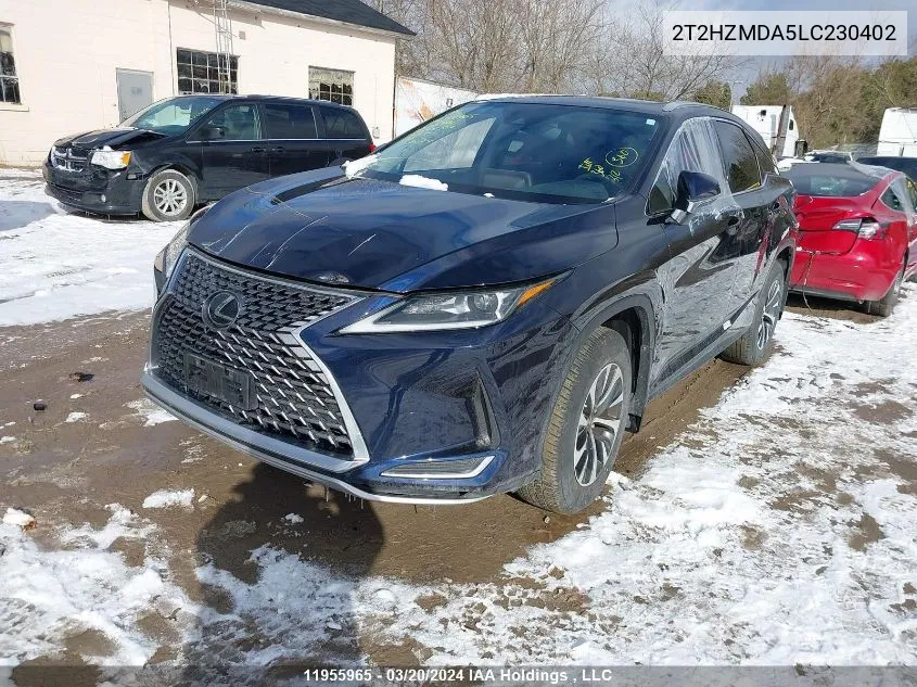 2020 Lexus Rx 350 VIN: 2T2HZMDA5LC230402 Lot: 11955965