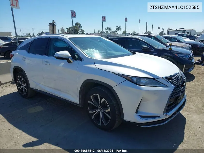 2020 Lexus Rx 350 VIN: 2T2HZMAA4LC152585 Lot: 39657512