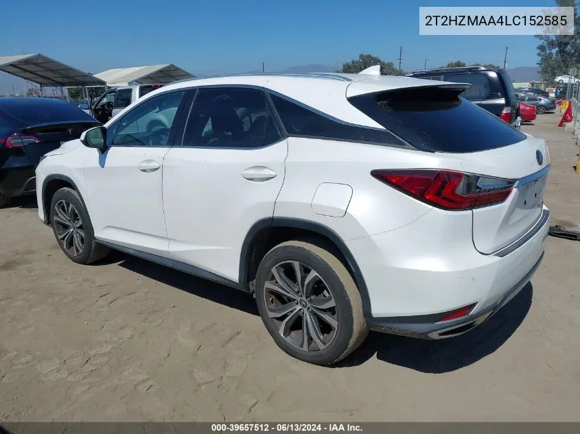 2020 Lexus Rx 350 VIN: 2T2HZMAA4LC152585 Lot: 39657512