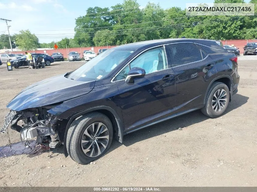 2T2AZMDAXLC217436 2020 Lexus Rx 350