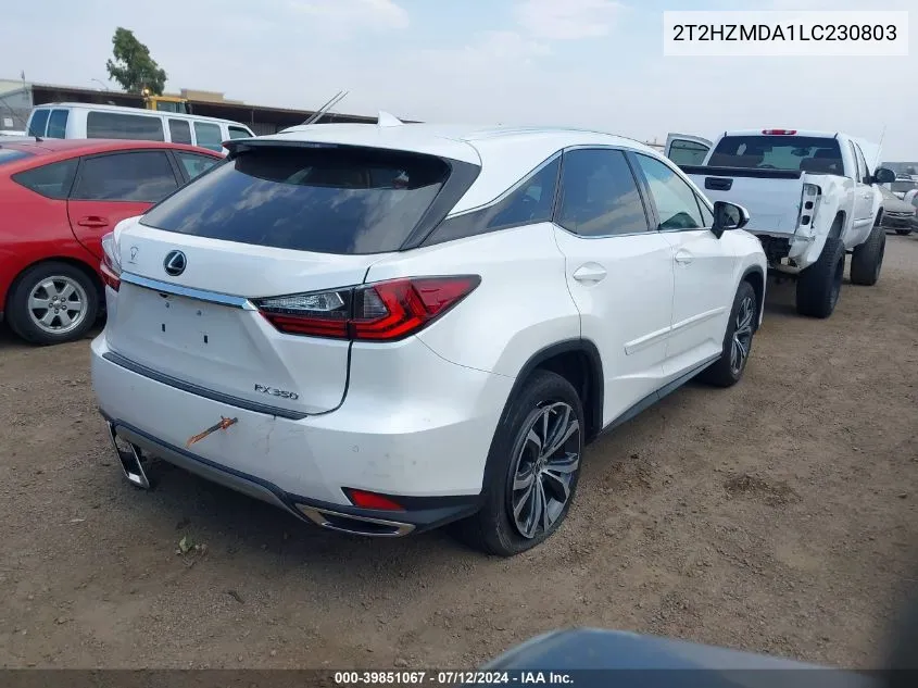 2020 Lexus Rx 350 VIN: 2T2HZMDA1LC230803 Lot: 39851067