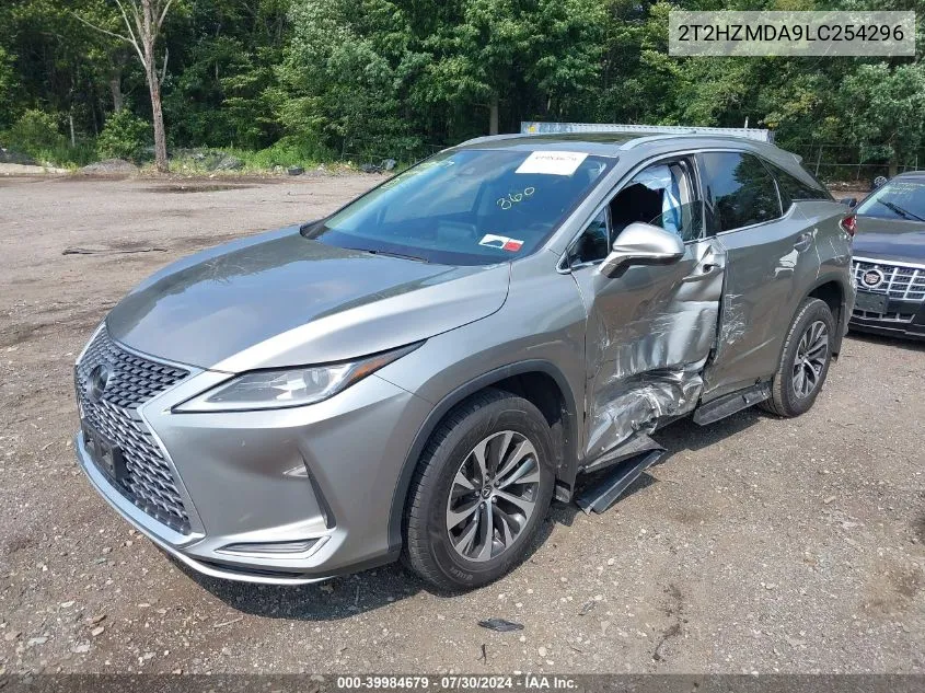 2020 Lexus Rx 350 VIN: 2T2HZMDA9LC254296 Lot: 39984679