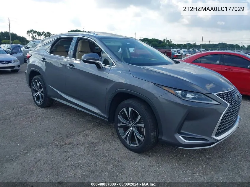 2020 Lexus Rx 350 VIN: 2T2HZMAA0LC177029 Lot: 40057009