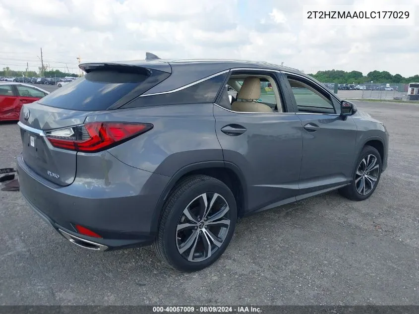 2T2HZMAA0LC177029 2020 Lexus Rx 350