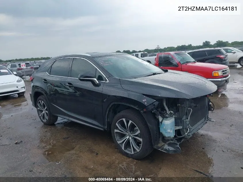 2020 Lexus Rx 350 VIN: 2T2HZMAA7LC164181 Lot: 40069484