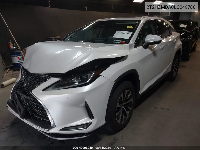 2020 Lexus Rx 350 VIN: 2T2HZMDA0LC249780 Lot: 40096049