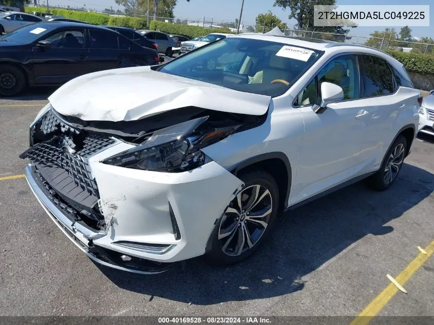 2020 Lexus Rx 450H VIN: 2T2HGMDA5LC049225 Lot: 40169528