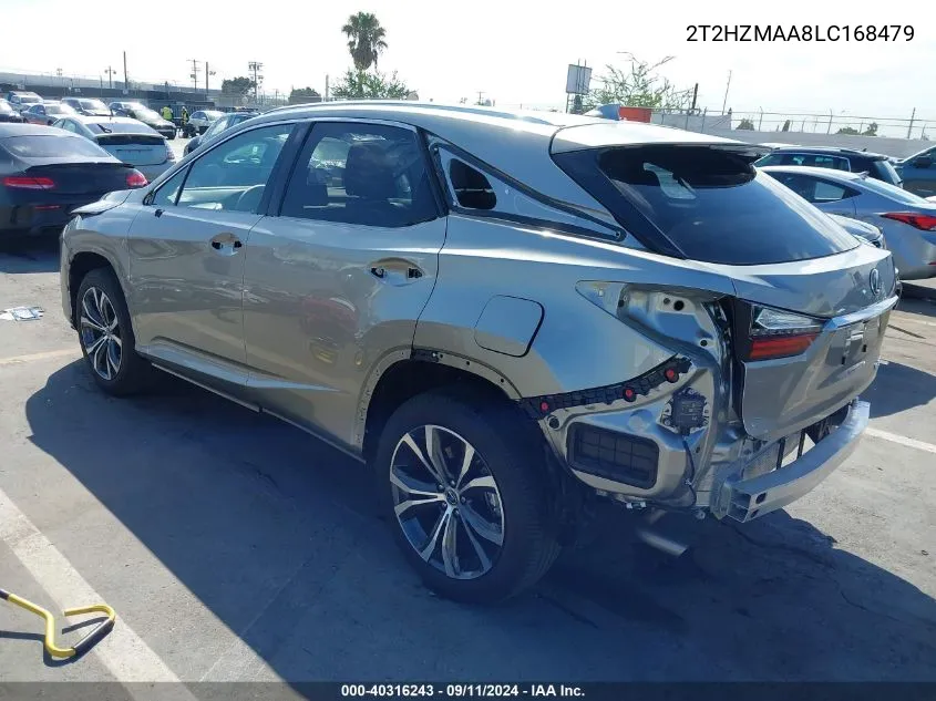 2020 Lexus Rx 350 VIN: 2T2HZMAA8LC168479 Lot: 40316243