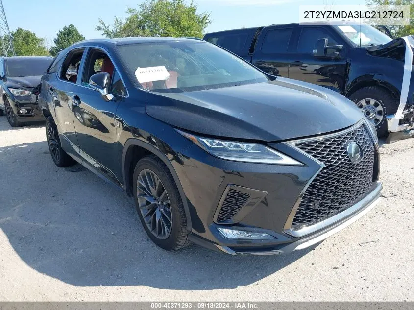 2020 Lexus Rx 350 F Sport Performance VIN: 2T2YZMDA3LC212724 Lot: 40371293