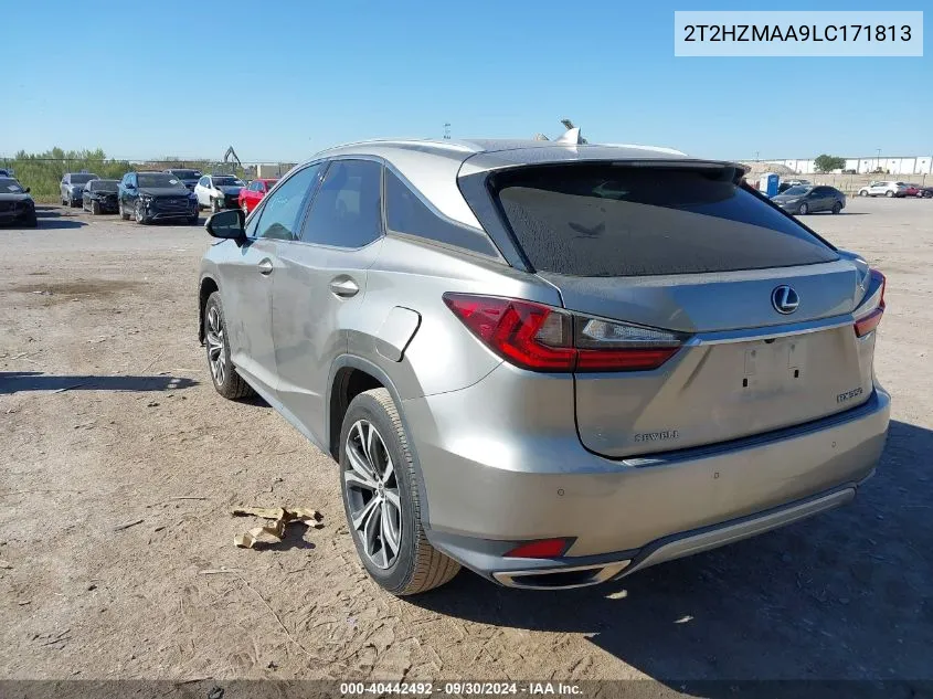 2020 Lexus Rx 350 350 VIN: 2T2HZMAA9LC171813 Lot: 40442492