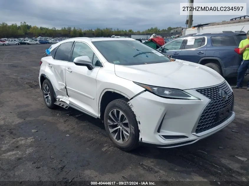 2020 Lexus Rx 350 VIN: 2T2HZMDA0LC234597 Lot: 40444617