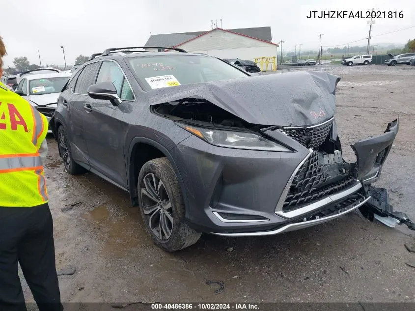 2020 Lexus Rx 350L VIN: JTJHZKFA4L2021816 Lot: 40486386