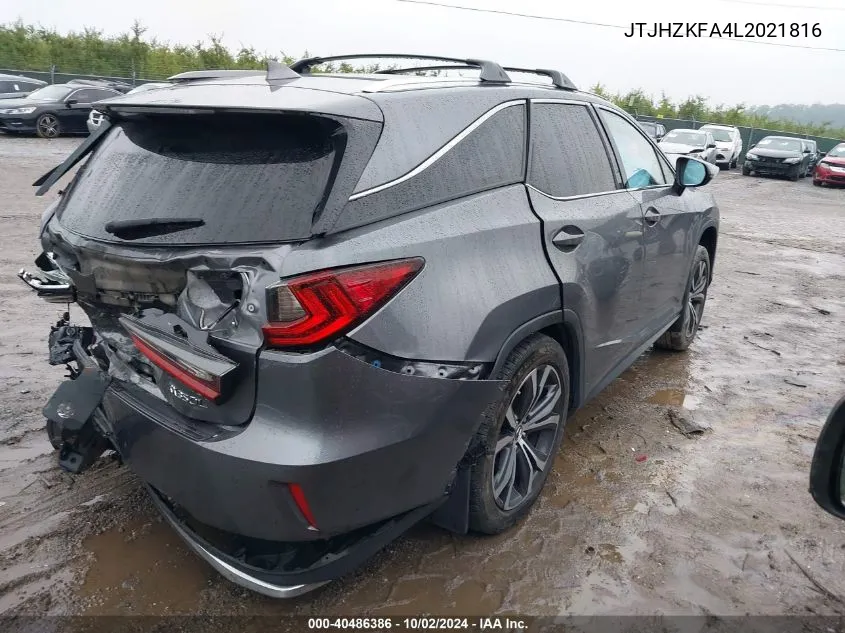 2020 Lexus Rx 350L VIN: JTJHZKFA4L2021816 Lot: 40486386