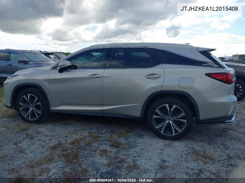 2020 Lexus Rx 350L VIN: JTJHZKEA1L2015408 Lot: 40489341