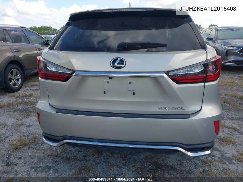 2020 Lexus Rx 350L VIN: JTJHZKEA1L2015408 Lot: 40489341