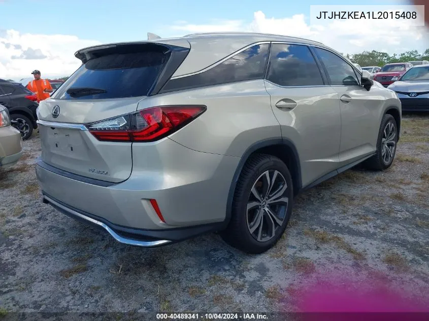 2020 Lexus Rx 350L VIN: JTJHZKEA1L2015408 Lot: 40489341