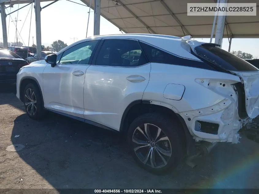 2020 Lexus Rx 350 VIN: 2T2HZMDA0LC228525 Lot: 40494556