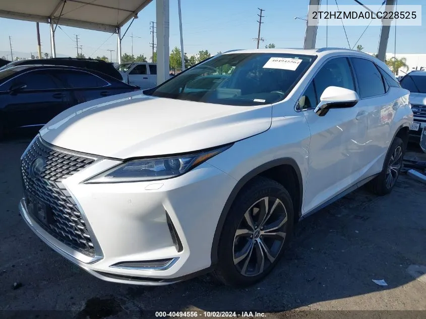 2020 Lexus Rx 350 VIN: 2T2HZMDA0LC228525 Lot: 40494556