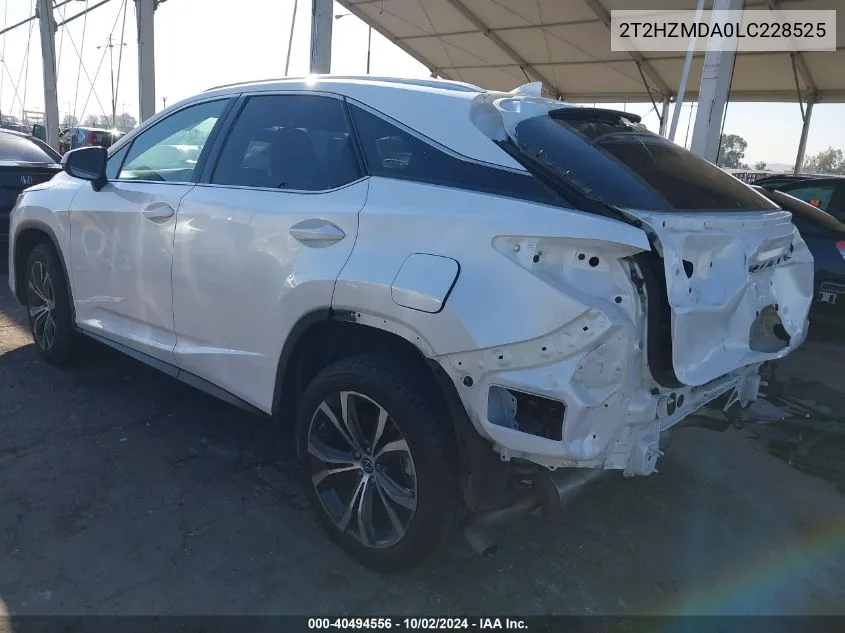 2020 Lexus Rx 350 VIN: 2T2HZMDA0LC228525 Lot: 40494556