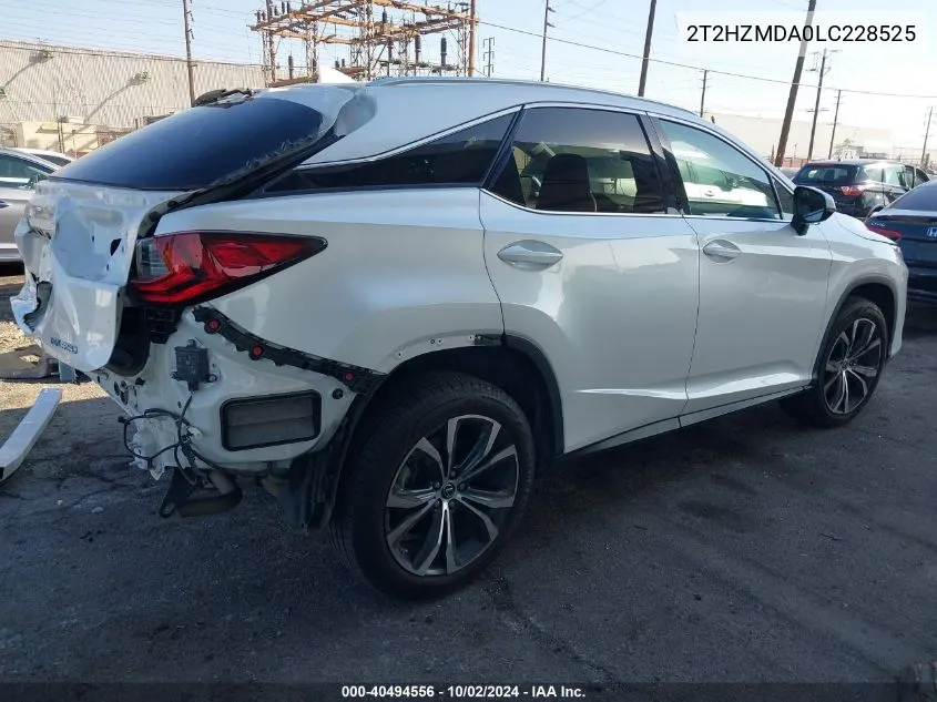 2020 Lexus Rx 350 VIN: 2T2HZMDA0LC228525 Lot: 40494556