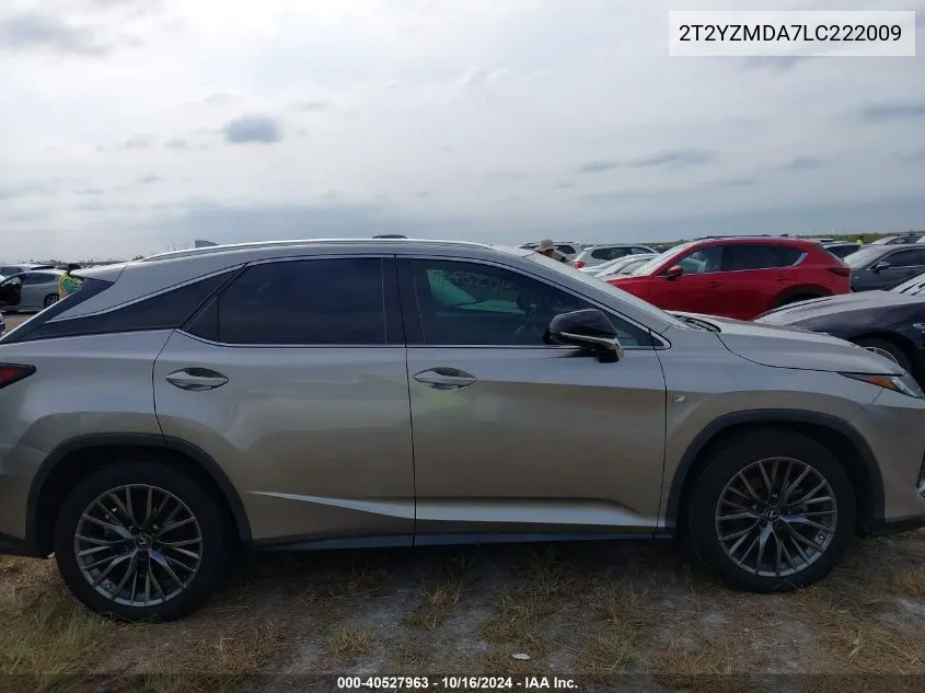 2020 Lexus Rx 350 F Sport Performance VIN: 2T2YZMDA7LC222009 Lot: 40527963