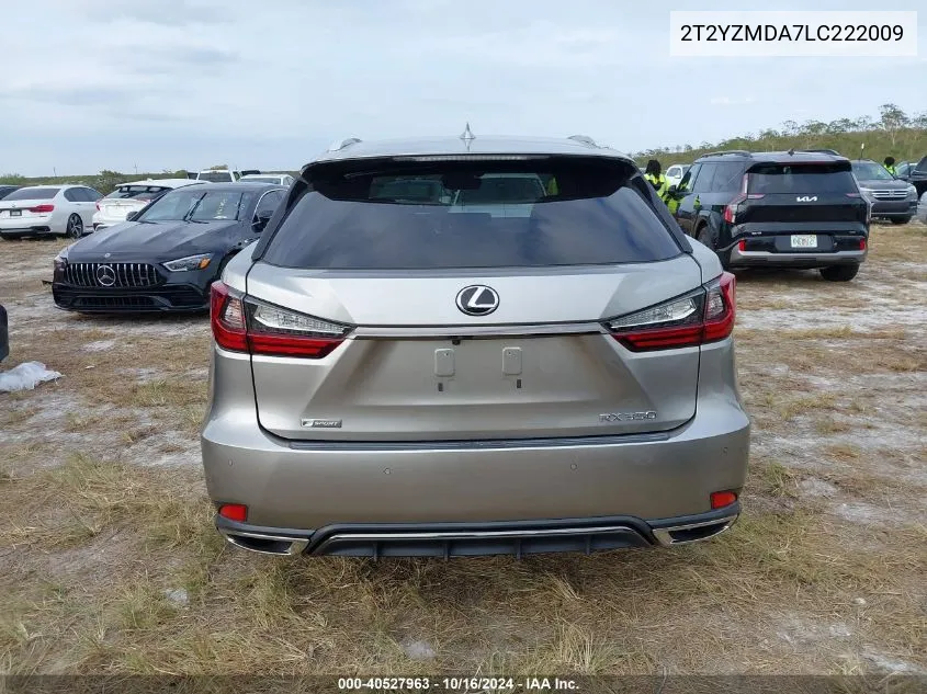 2020 Lexus Rx 350 F Sport Performance VIN: 2T2YZMDA7LC222009 Lot: 40527963