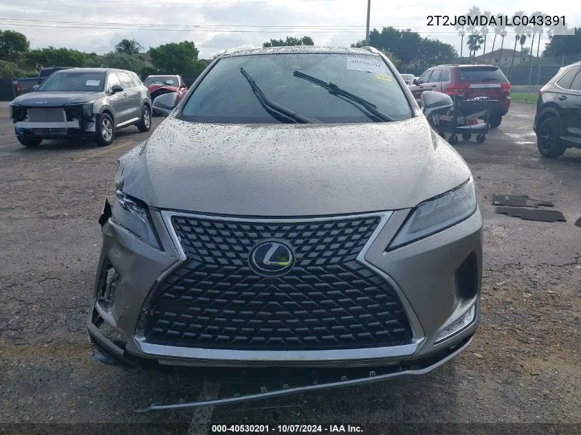 2020 Lexus Rx 450H VIN: 2T2JGMDA1LC043391 Lot: 40530201