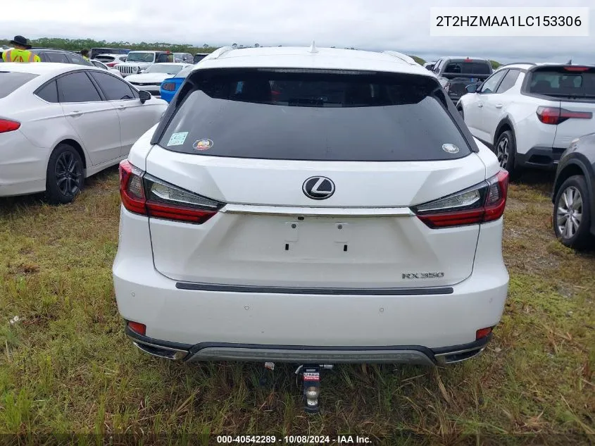 2020 Lexus Rx 350 VIN: 2T2HZMAA1LC153306 Lot: 40542289