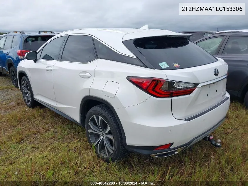 2020 Lexus Rx 350 VIN: 2T2HZMAA1LC153306 Lot: 40542289