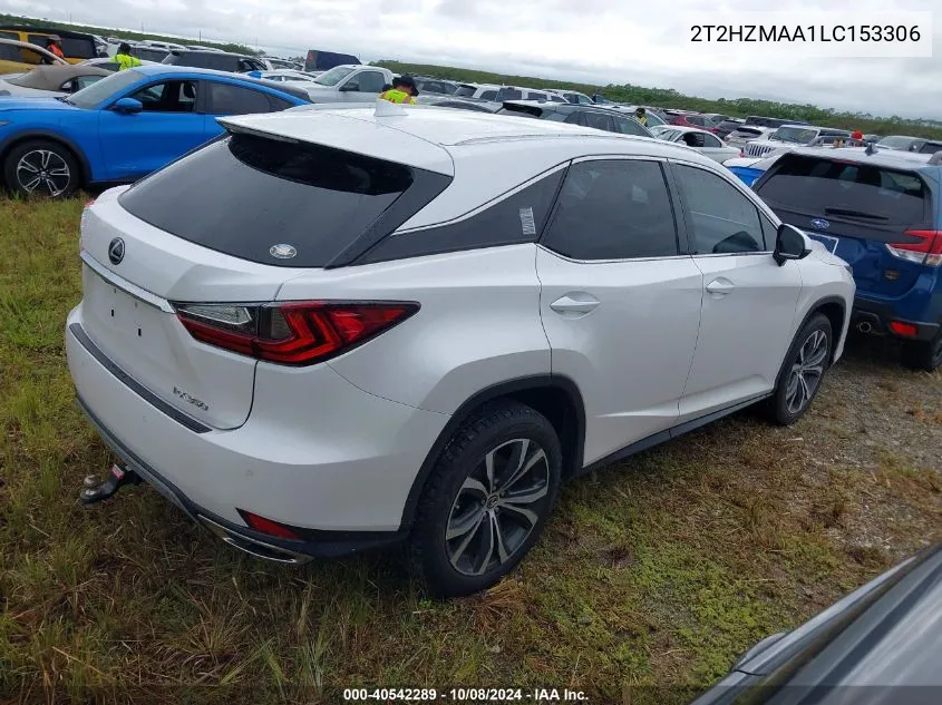 2020 Lexus Rx 350 VIN: 2T2HZMAA1LC153306 Lot: 40542289