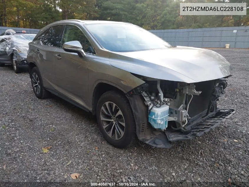 2020 Lexus Rx 350 VIN: 2T2HZMDA6LC228108 Lot: 40587637