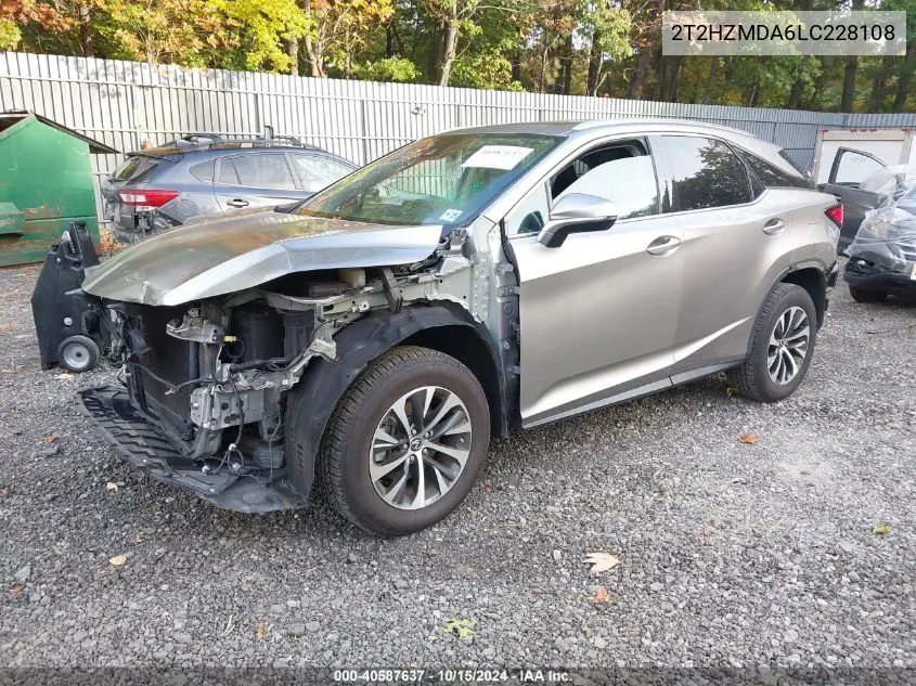 2020 Lexus Rx 350 VIN: 2T2HZMDA6LC228108 Lot: 40587637