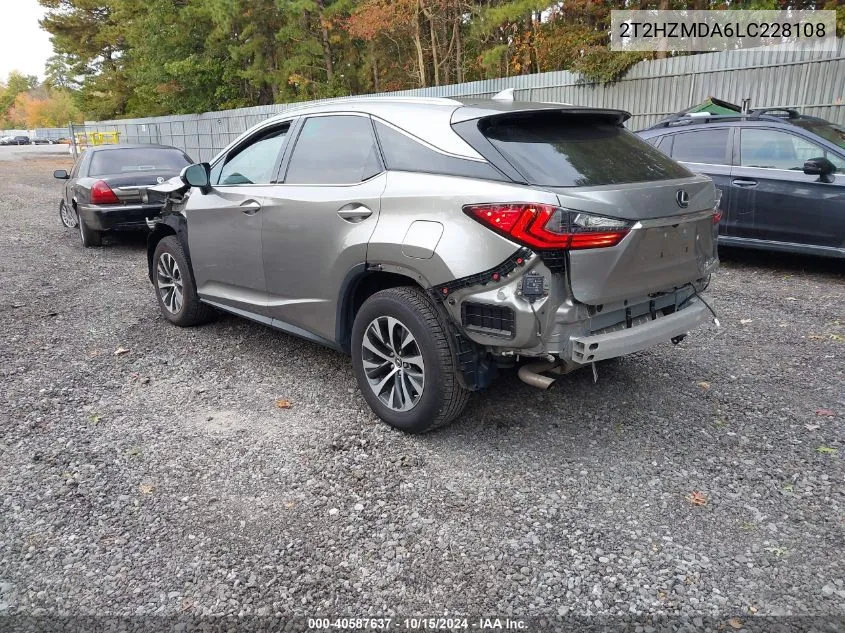 2020 Lexus Rx 350 VIN: 2T2HZMDA6LC228108 Lot: 40587637