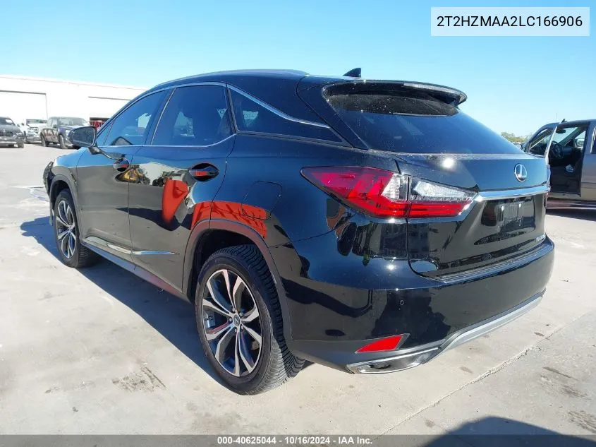 2020 Lexus Rx 350 VIN: 2T2HZMAA2LC166906 Lot: 40625044