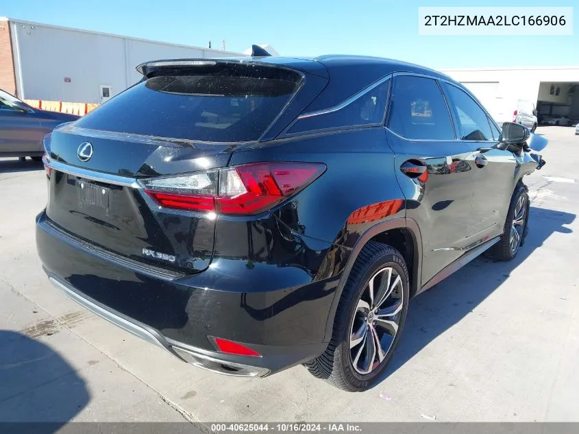 2020 Lexus Rx 350 VIN: 2T2HZMAA2LC166906 Lot: 40625044