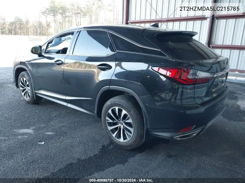 2020 Lexus Rx 350 VIN: 2T2HZMDA5LC215785 Lot: 40696787