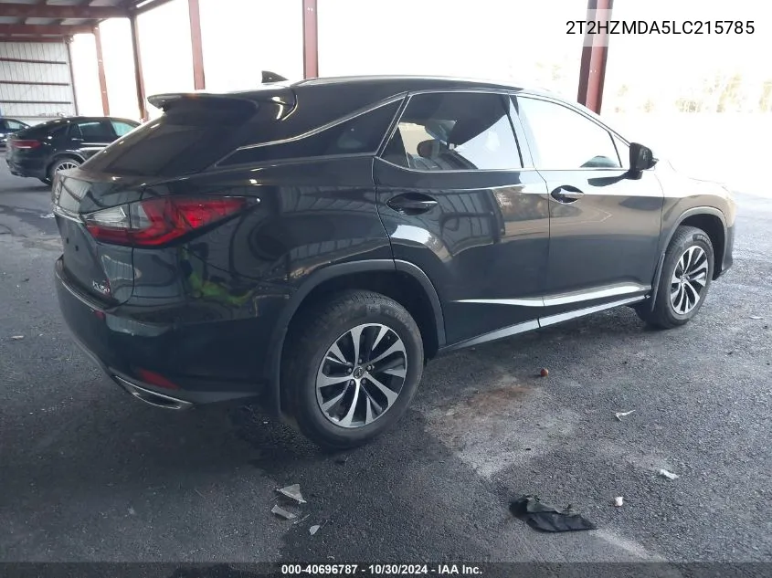 2020 Lexus Rx 350 VIN: 2T2HZMDA5LC215785 Lot: 40696787