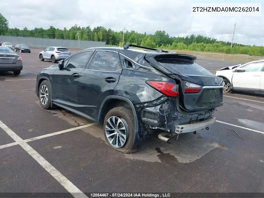 2021 Lexus Rx 350 VIN: 2T2HZMDA0MC262014 Lot: 12054467