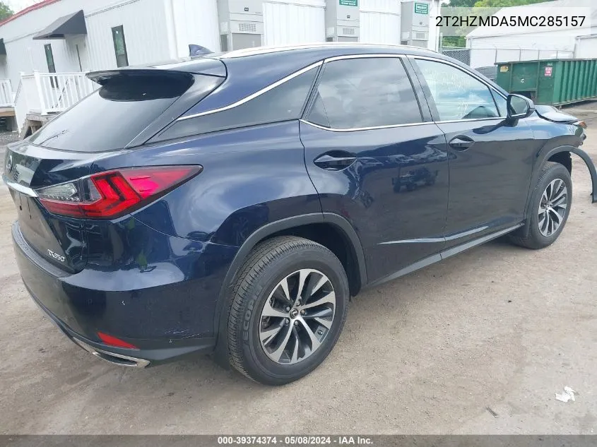 2021 Lexus Rx 350 VIN: 2T2HZMDA5MC285157 Lot: 39374374